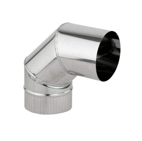 Codo INOX 90º para Hornos de Leña