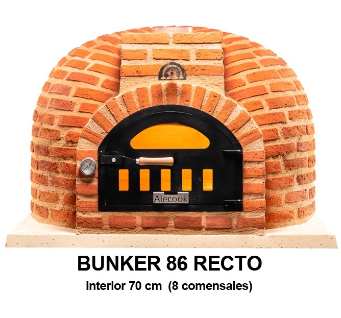 Imagen de horno de leña Alecok modelo Bunker Venecia 86 recto