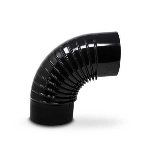Codo vitrificado negro 90º para Hornos de Leña