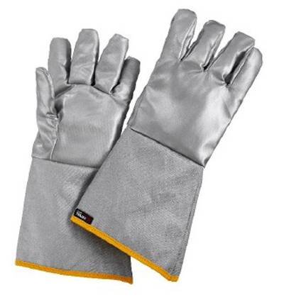Guantes para calor tejido de aramida, revestidos. 38 cm