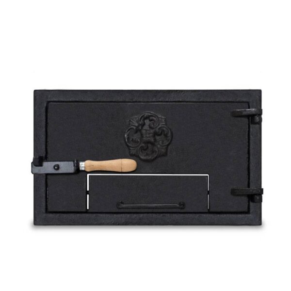 Puerta Rectangular de hierro fundido para horno de leña