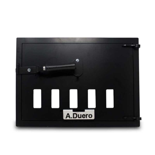 Puerta Rectangular de hierro macizo para horno de leña