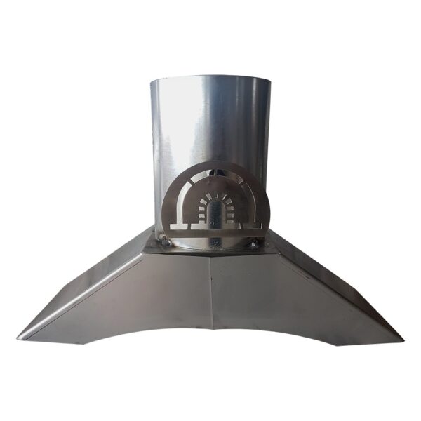 Tiro de acero INOX con regulador para horno de leña Ø 150 mm