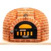 Alecook Horno Ladrillo 5-1000px Horno de leña Alecook modelo Venecia con acabado exterior en ladrillo rústico.