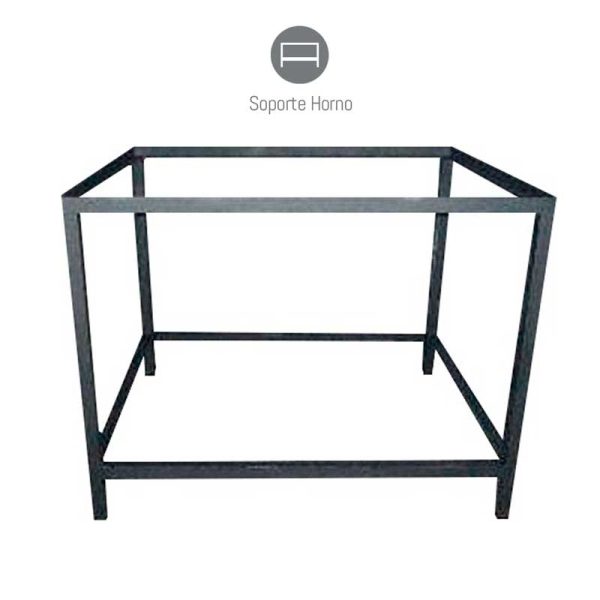 Soporte metálico fijo para horno de leña