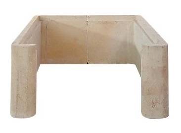 Soporte de cemento para hornilla de leña